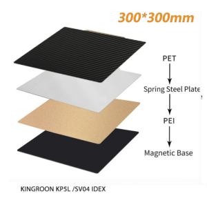 PEI plát oboustraný 300x300 Kingroon/Sovol